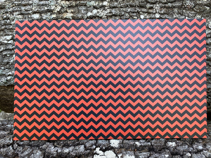 PatternPly® Orange and Black Chevron