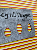 PatternPly® Full Coverage Micro Candy Corn Stripes sheet showing the pattern