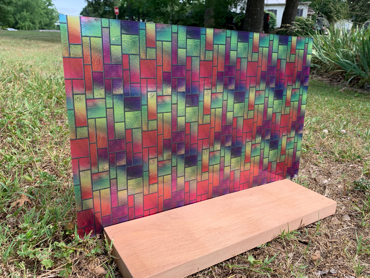 PatternPly® Transparent Rectangular Stained Glass product photo 2