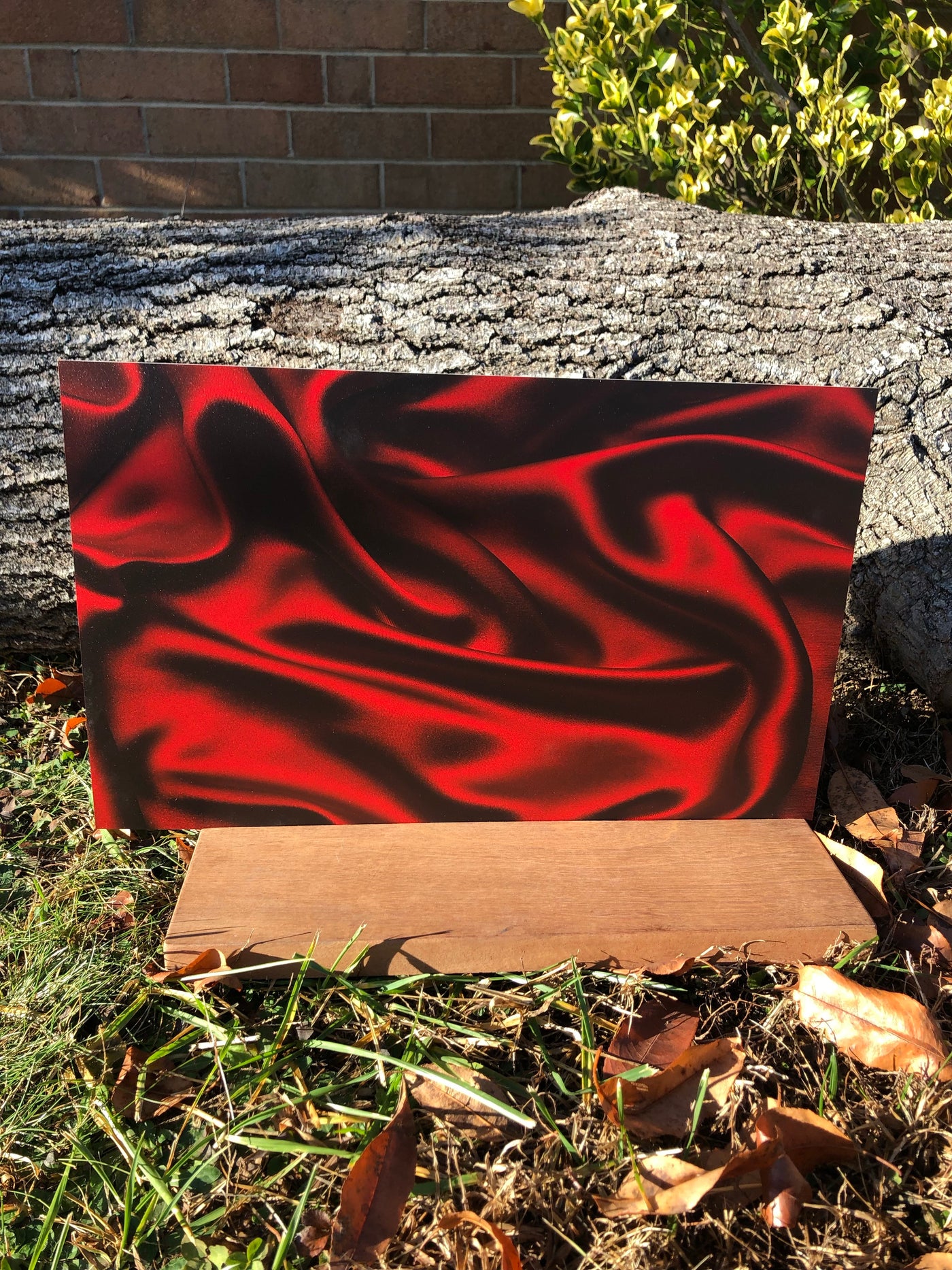 PatternPly® Acrylic Red Satin, Two Sided on Clear
