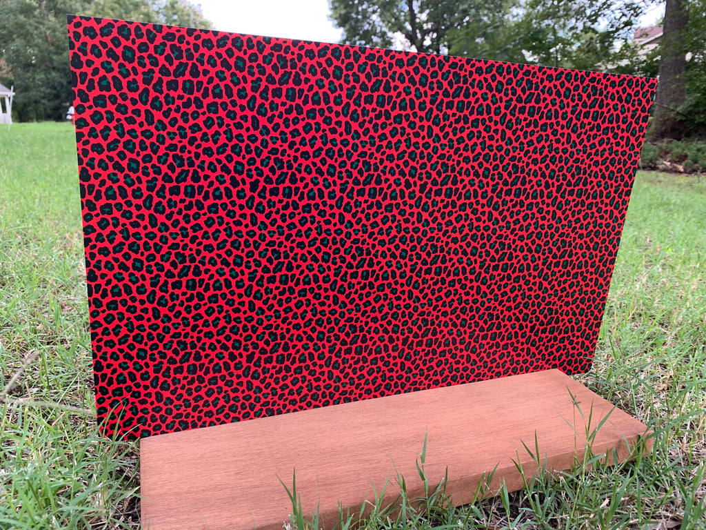 PatternPly® Full Coverage Red, Black, and Green Leopard product photo 4