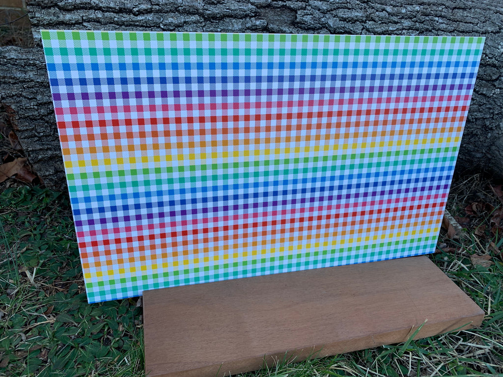 PatternPly® Full Coverage Rainbow Buffalo Plaid product photo 3