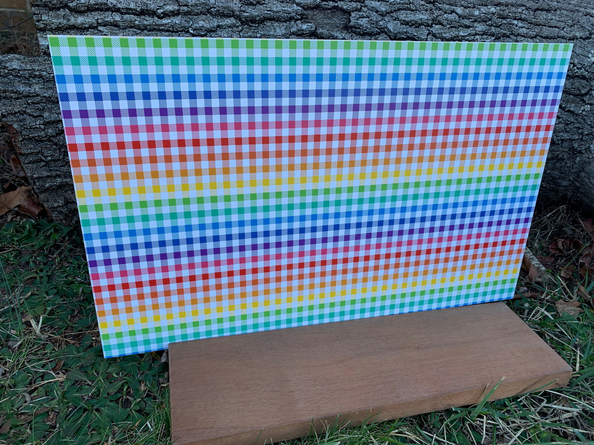 PatternPly® Full Coverage Rainbow Buffalo Plaid product photo 3