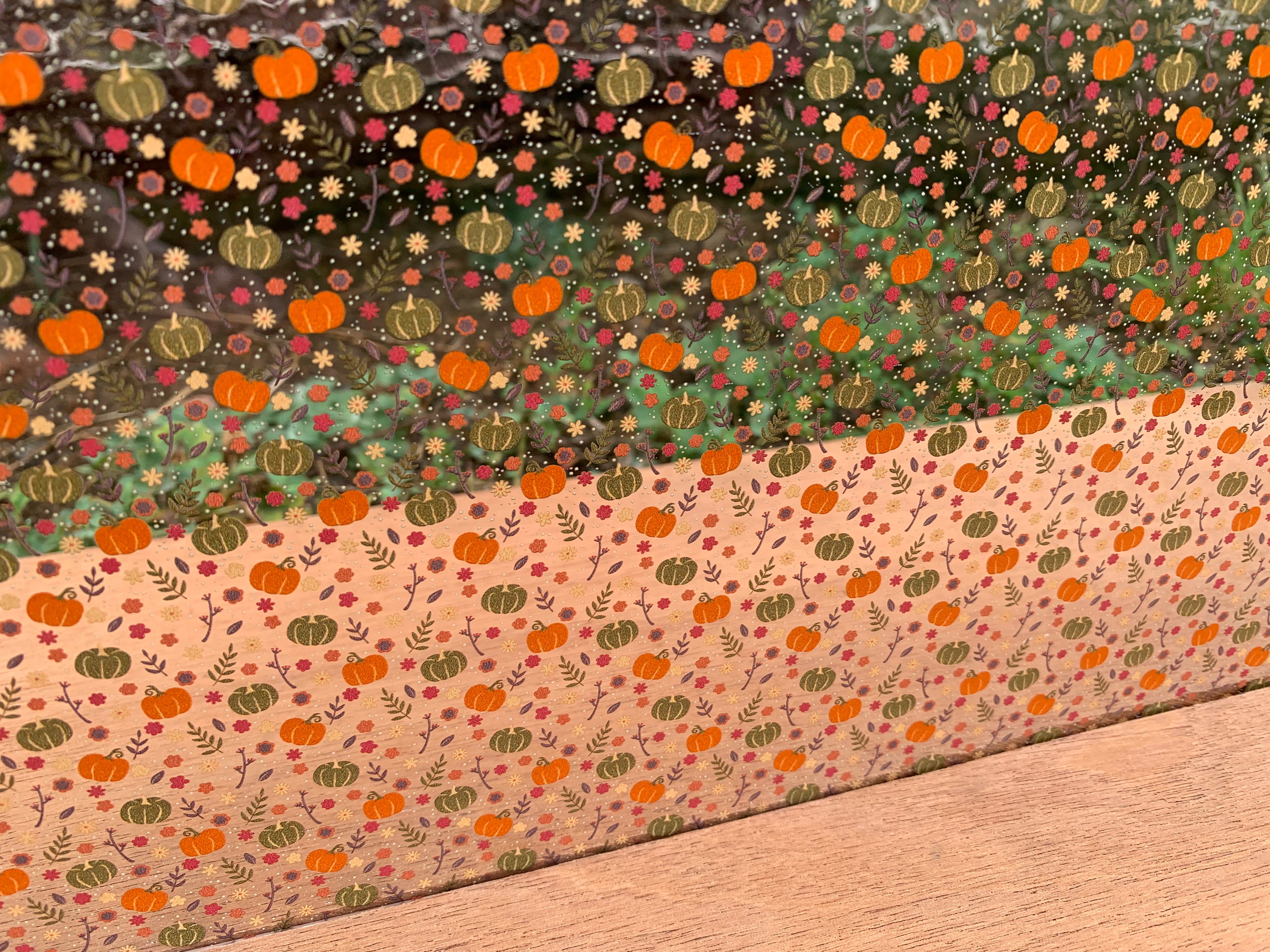 PatternPly® Scattered Orange and Green Pumpkins product photo 3