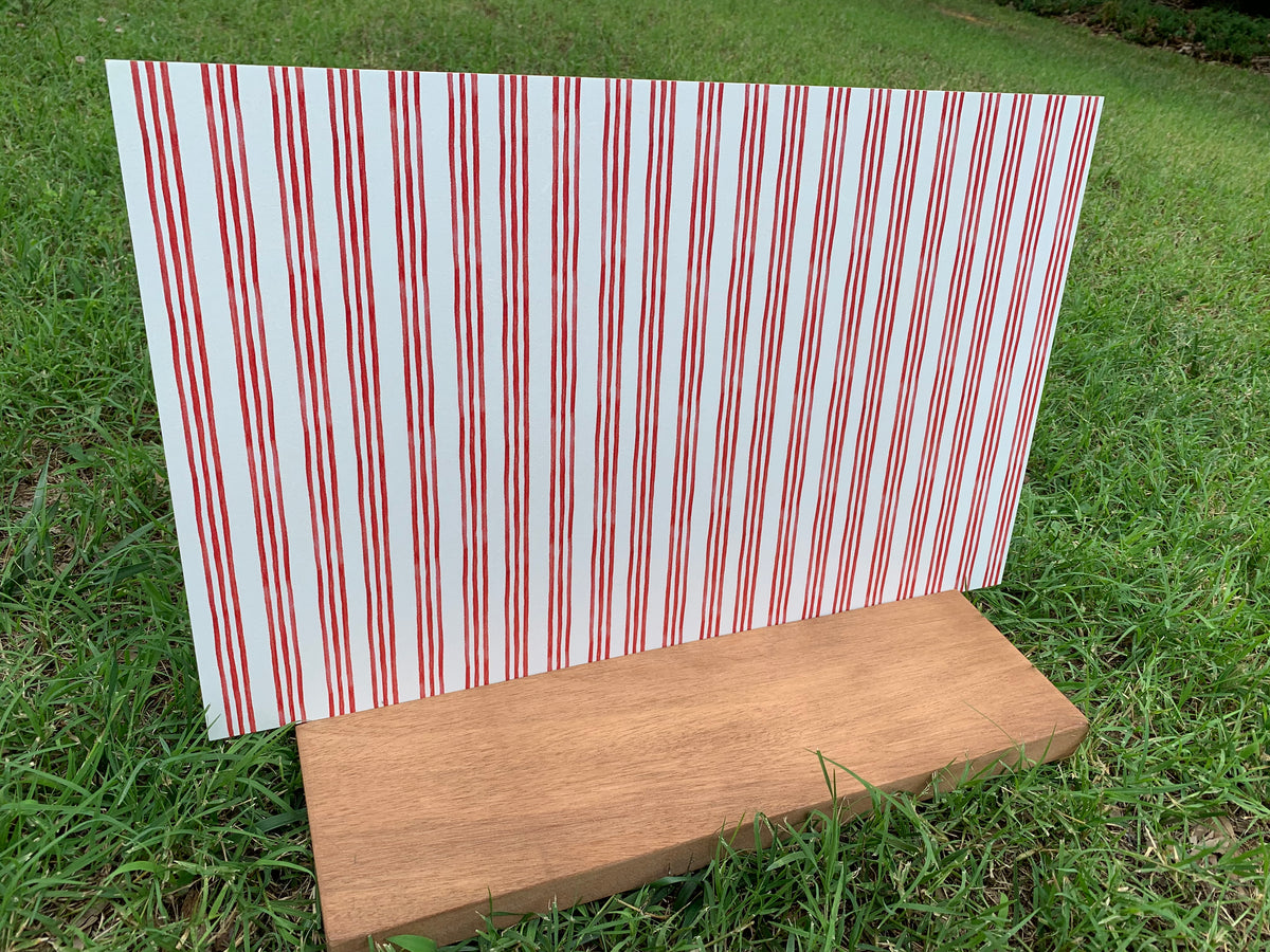 PatternPly® Full Coverage Watercolor Red and White Stripes product photo 3