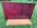 PatternPly® Full Coverage Burgundy Wood sheet showing the pattern