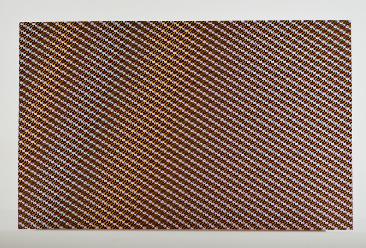 PatternPly® Full Coverage Micro Maryland Flag sheet showing the pattern