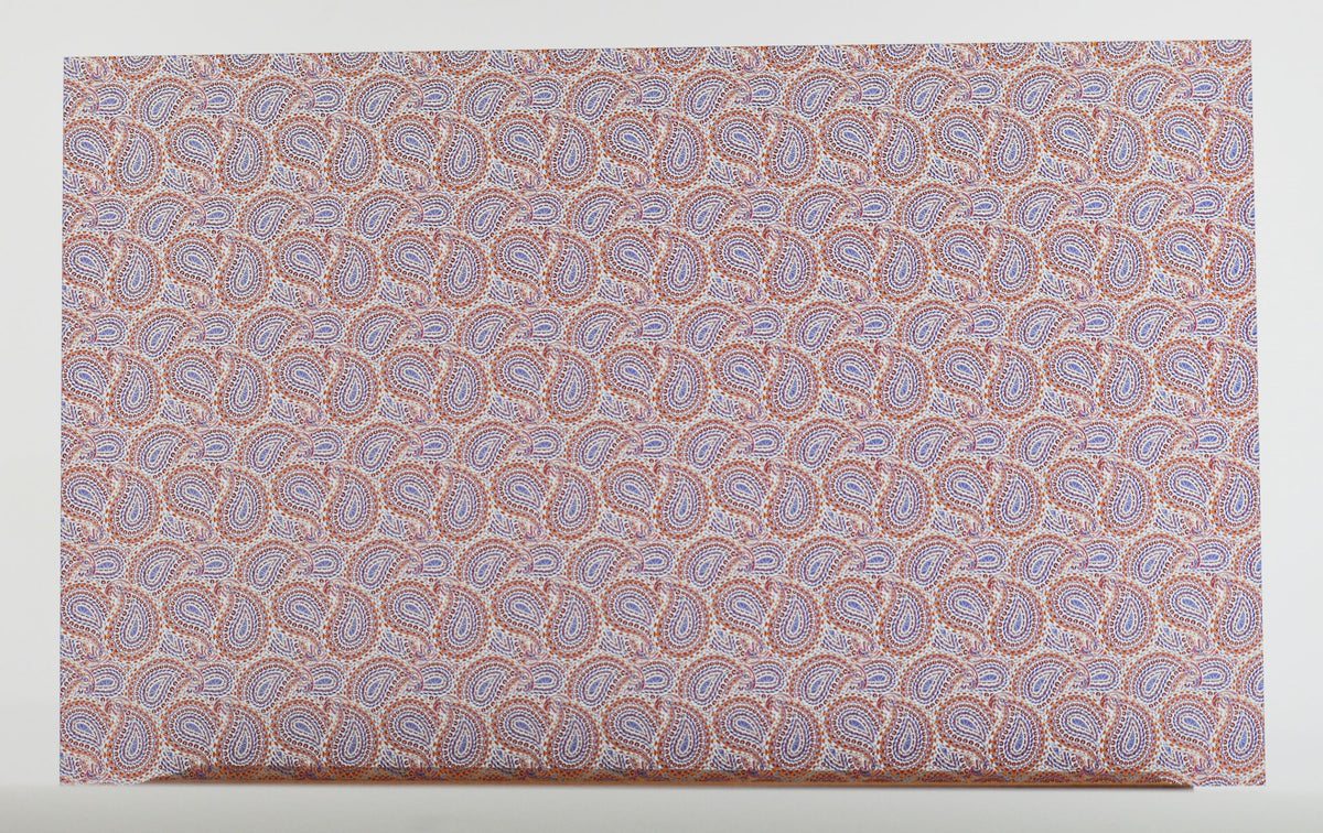 PatternPly® Scattered Blue and Yellow Paisley product photo 2