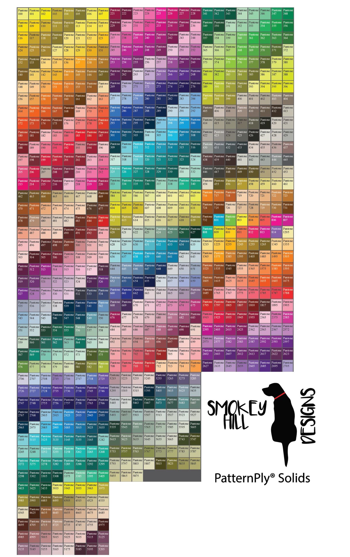 2965 PatternPly® Solid Color: solid color chart