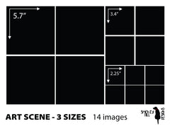 3 Sizes art scene size layout: 5.7