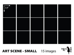 Small art scene size layout: 3.4